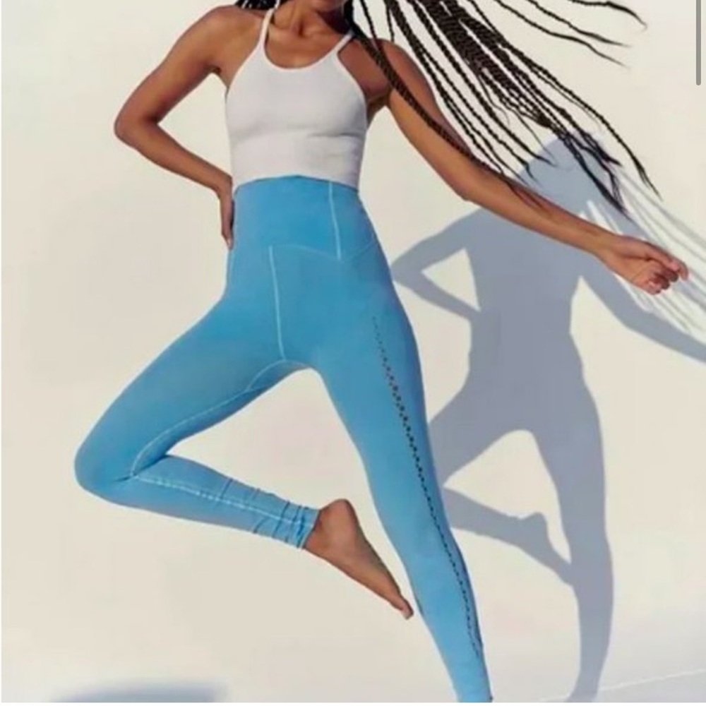 NWT Free People High-Rise Full-Length Running Through My Mind Leggings XS - Picture 1 of 9